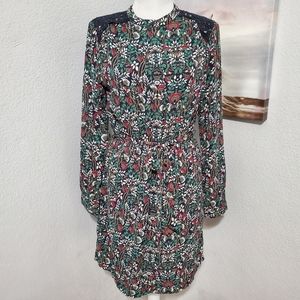 Banana Republic Blue Print Lace Dress Size 4